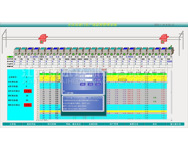 扬州全自动龙门生产线监控管理系统